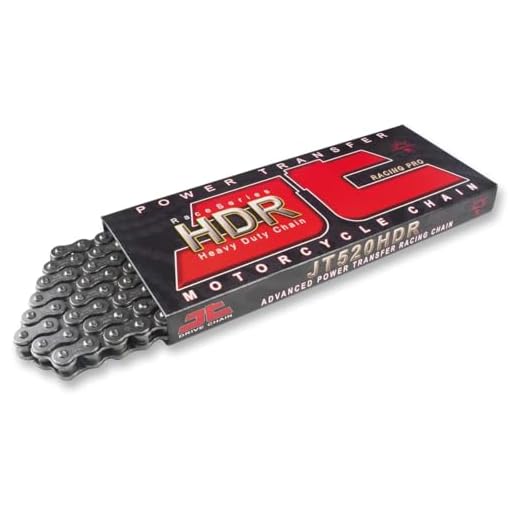 JT Chain JTC428HDR132SL (428 Series) Black Steel 132 Link Heavy Duty Non O-Ring Chain with Connecting Link