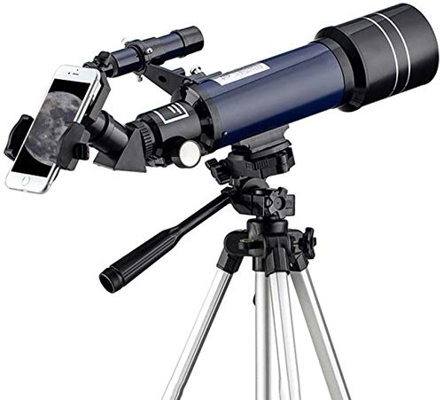 Telescopio refractor astronómico 70 mm con trípode ajustable miniatura 1