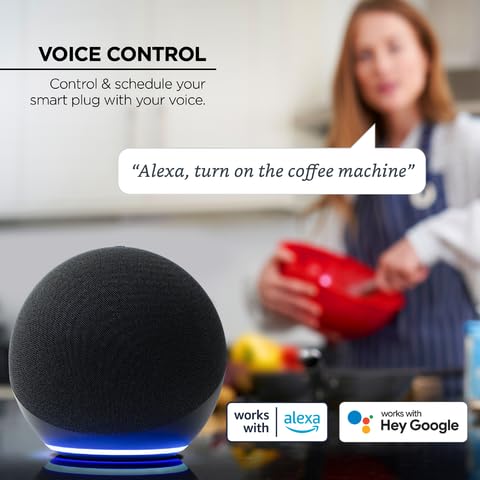 Amazon Echo device with voice command example for smart plug