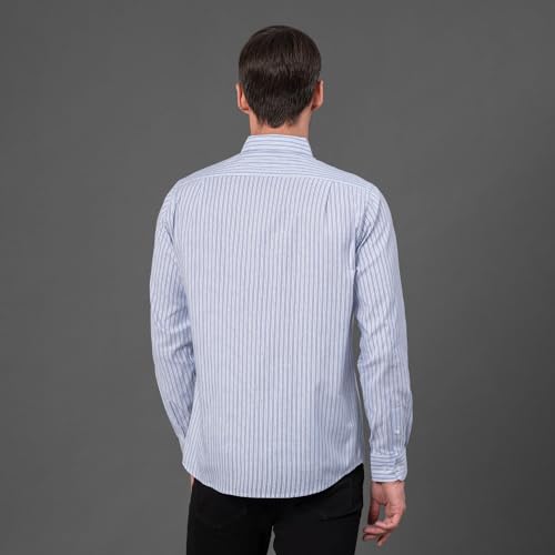 Image of Red Tape Striped Regular Fit Shirt For Men | Comfortable & Stylish