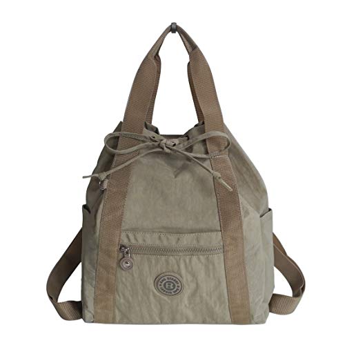 Bag Street - präsentiert von ZMOKA BGS-RUCKS-2247-ST - Bolso mochila para mujer Marrón gris talla única