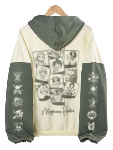 Image of ComicSense.xyz Unisex Anime Oversized Hoodie for Men & Woman, Nakama Printed Drop Shoulder Cosplay Anime Hoodies