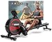 Rowing Machine, MOSUNY Magnetic Rowing Machines for Home Gym with 16 Levels Resistance, Maximum Load of 350 LB, Upgrade to Double Slide Rails, App Supported