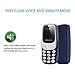 SODIAL Mini telefono Bluetooth El movil mas pequeno del mundo Cambiador de...