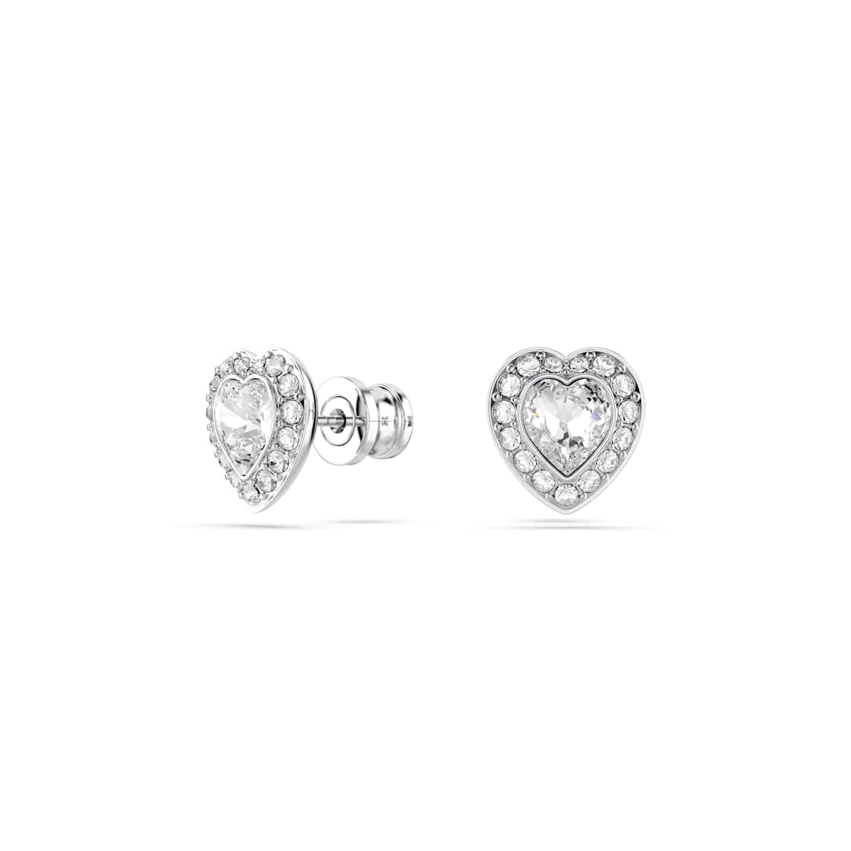 Swarovski Ariana Grande - Colección de arete de joyería, vidrio transparente y perlas, acabado rodio, Una talla, Cristal, cristal