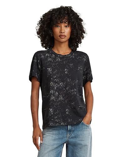 T-Shirt G-Star AOP R T WMN anti-déformation en coton bio pour silhouette ajustée