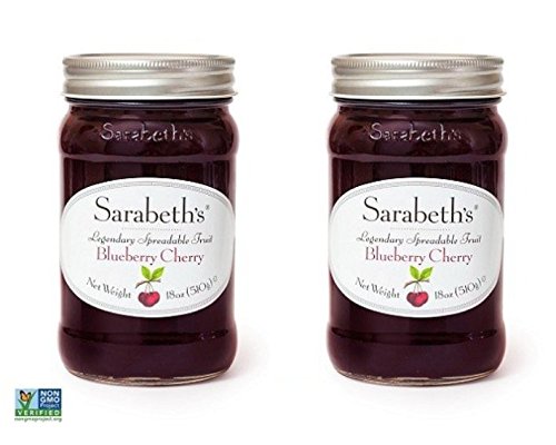 Sarabeth's Legendary Blueberry Cherry Preserves (18 oz Pack of 2)