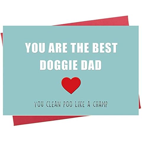 Funny Father's Day Card, You're The Best Doggie Dad, Fun Card for Dog Lover Dad Cover