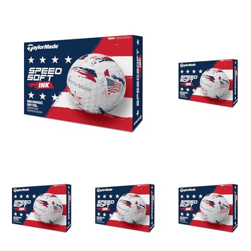 �e�[���[���C�h(TAYLOR MADE) TM26 SpeedSoft Ink USA dz �X�s�[�h�\�t�g �C���N ���[�G�X�G �S���t�{�[�� 2026�N���f�� �z���C�g (× 5)