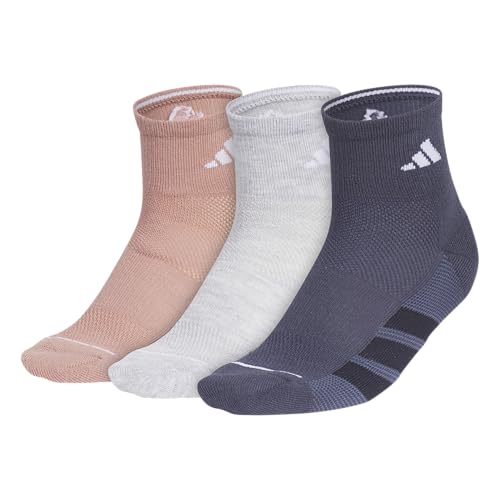 Image of adidas Women's All Day Training Socks 3 Pairs | 3-Pack, Targeted Cushioning, Arch Support, Breathable Moisture-Wicking, Reinforced Heel & Toe, All-Day Comfort