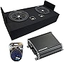 Compatible with 1983-2012 Ford Ranger Extended Cab Truck Kicker Bundle Comp C12 Dual 12' Sub Box Enclosure & CXA800.1 Amp