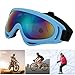 Pilipane Snow Goggles Ski Goggle, Windproof Skiing Goggles for Adults and Babies PC Outdoor Sports Eyewear (B)