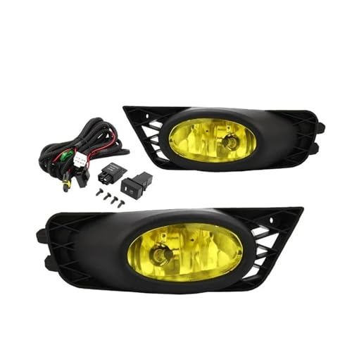 Antibrouillard LED Civic 2009-2011 Jaune Haute Visibilité pour Rouler sous la Pluie