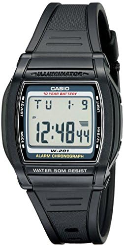 Casio Men's W201-1AV Alarm Chronograph Watch
