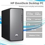 HP 2025 Omnidesk (Envy Next Brand) M02 AI Copilot Business Tower Desktop, Core i7-14700, 32GB DDR5, 1TB SSD, Wired KB & Mouse, Wi-Fi 6, Bluetooth, W11P, Bundle with ADATA 512GB External SSD - Image 2