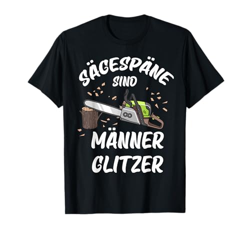 Sägespäne sind Männer Glitzer T-Shirt