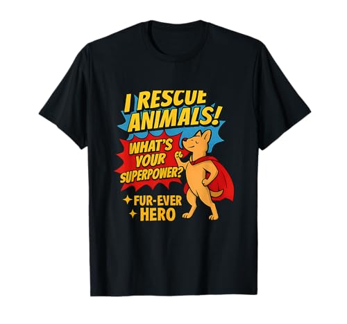 Cómic de Perros superhéroes de Animal Rescue Camiseta