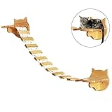 yazi キャットタワー 壁掛け式 猫はしご 松の木製 飛び込み台 キャットウォーク用 可愛い 人気猫吊り橋 組み立て簡単 yazi キャットタワー 壁掛け式 猫はしご 松の木製 飛び込み台 キャットウォーク用 可愛い 人気猫吊り橋 組み立て簡単