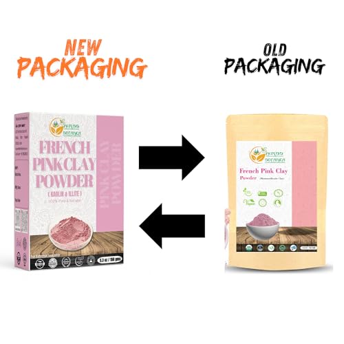 Image of Herbs Botanica French Pink Clay /Rose Clay Powder Montmorillonite Kaolin Clay Powder Healing Clay for Face Mask Skin Care Detox, For Soap Making Clay French Skincare150 gms / 5.3 oz