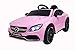 TOYSCAR electronic way to drive Auto Elettrica per Bambini 12V Mercedes C63 AMG Rosa Porte Apribili con Telecomando