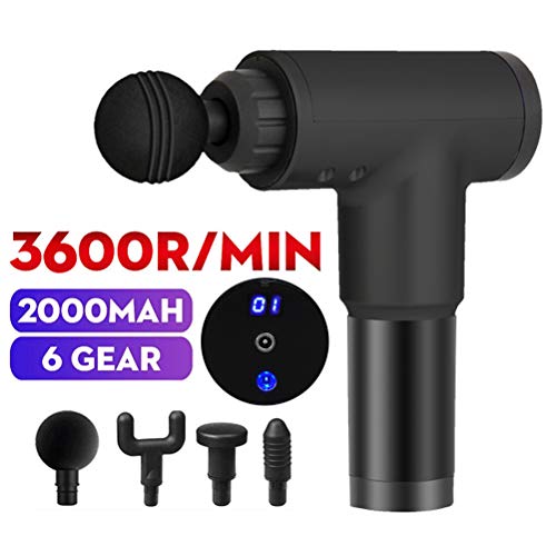 Preisvergleich Produktbild Schimer Massagepistole, Massage Gun Muskel, Handgehalten Deep Tissue Muskelmassagepistole,Kabelloses Percussion-Massagegerät, professionelles persönliches Massagegerät, Therapie Körper Massager