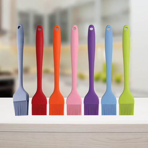 Image of ikis Silicone Basting Pastry Brush - Heat Resistant BBQ Grill Barbecue Oil Brush for Cooking, Baking, and Grilling - Large, Non-Stick, Durable Kitchen Tool