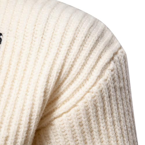 Cambkatl Men's Fashion Striped Crewneck Sweaters - Slim Fit Long Sleeve Casual Pullover Knitted Sweater Tops3