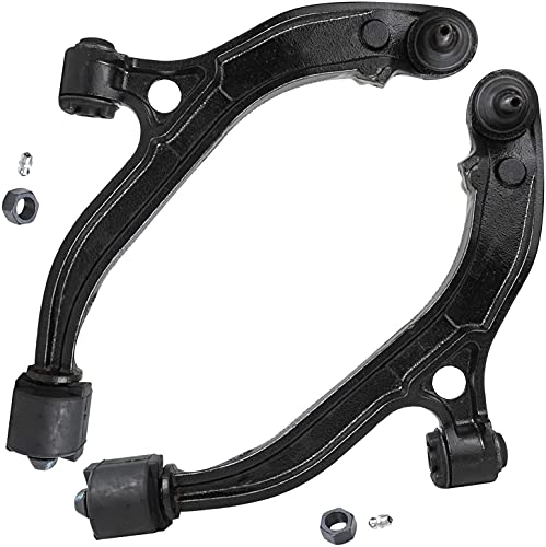 Image of Detroit Axle - 10pc Front End Suspension Kit for 01-03 Chrysler Voyager, 01-04 Town & Country Dodge Grand Caravan, 2 Lower Control Arms Ball Joints 4 Front Rear Sway Bars 4 Inner Outer Tie Rods