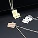 URTERYSER Fashion Necklace, Message Photos Locket Pendant Necklace Gold Silver Stainless Steel Necklaces