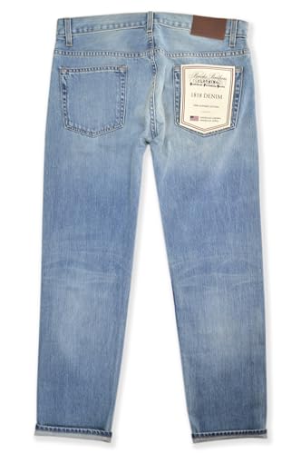 Brooks Brothers Men's 1818 Slim Fit Supima Cotton Denim Straight Leg Jeans,2