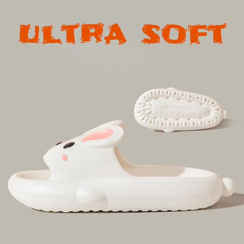 Bunny slippers for women Summer Open Toe rabbit Slippers Shower Sandal Bathroom Comfy House Slide Anti-slip Rabbit Slippers for Indoor and Outdoor4