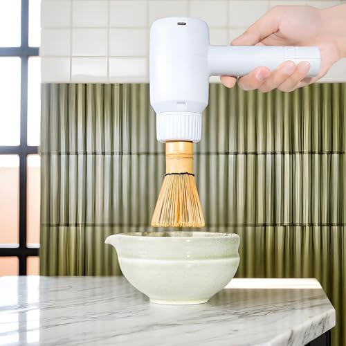 Batteur à matcha manuel rechargeable et machine à mélanger pour café - 4