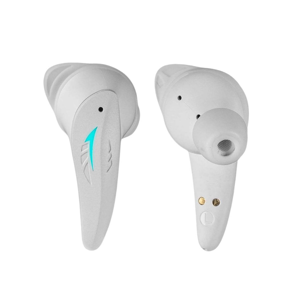 Mars Gaming MHI-Ultra, Auriculares Inalámbricos TWS, RGB Flow, Bluetooth 5.3, Triple Cancelación Ruido, 24H Batería, Blanco