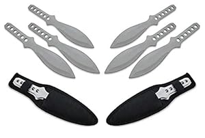 KOSxBO 6er Wurfmesser Set Silber