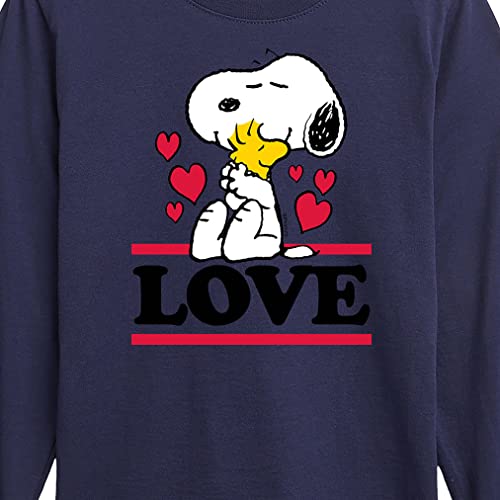 HYBRID APPAREL - Peanuts - Love Snoopy Woodstock - Toddler and Youth Long Sleeve Graphic T-Shirt - Size 2T Navy3