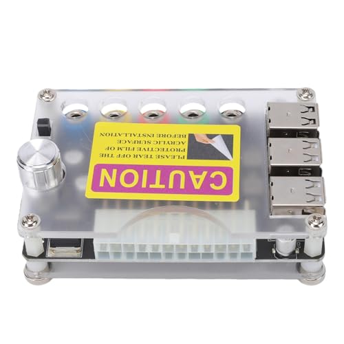 Caja acrílica de placa de expansión USB Headerbs con 6 puertos QC3.0 y voltaje ajustable 2
