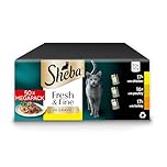 Sheba Cat Wet Food - Fresh and Fine - Cat Pouches Poultry in Gravy - 50 x 50 g Pack
