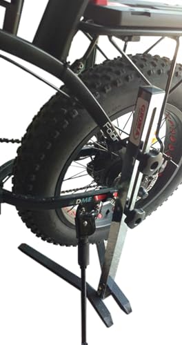 Gioma Bikestand Unisex-Adult Stilo Gc 215-00 Fahrrad-Parkständer für Hinterradgabel Park-Hinterradgabelständer, cromato, verniciatura Grigio martellato, mm 380 x 360 x h 630