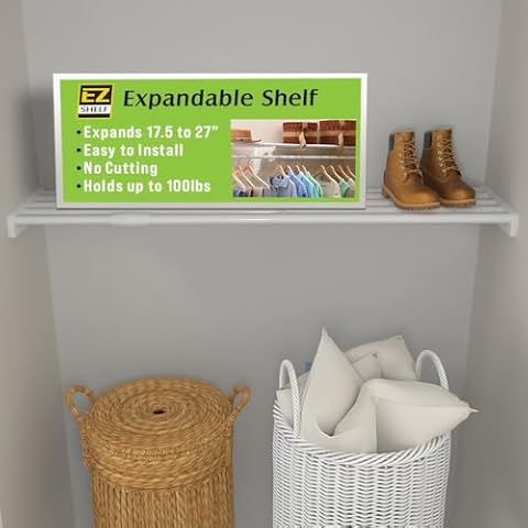 z Shelf - DIY Expandable - 19.5" - 29" Wide, Computer Shelf, Printer Shelf, Stereo Shelf, Linen Shelf, Book Shelf (1) Cover