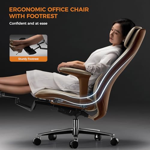 Luxury leather executive chair