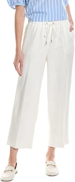 Anne Klein Women's Pull on Drawstring Wide Leg Crop (Lined)