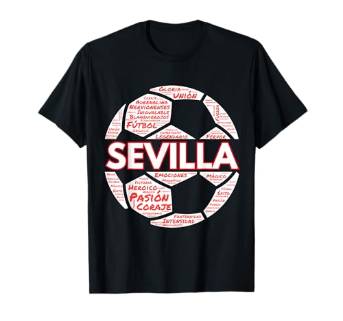 Sevilla Regalo Aficionado Al Fútbol Blanquirrojos Camiseta