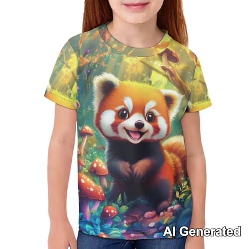 Image of Xhuibop Kids T Shirts for Boys Size 3-16 Girls Short Sleeve Sportswear Active Tops