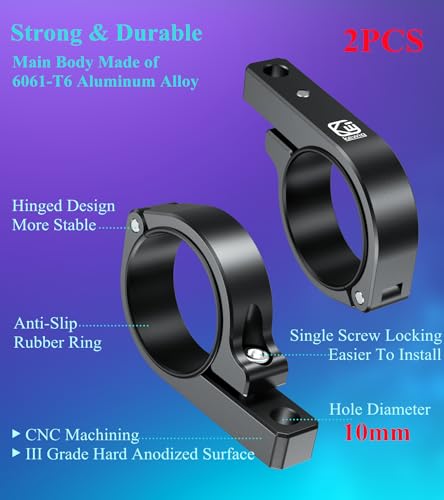 Brcovan C18C-2PACK Light Bar Mounts 2Pcs, Cnc Machined Aluminum Roll Cage Tube Clamp thumb #2