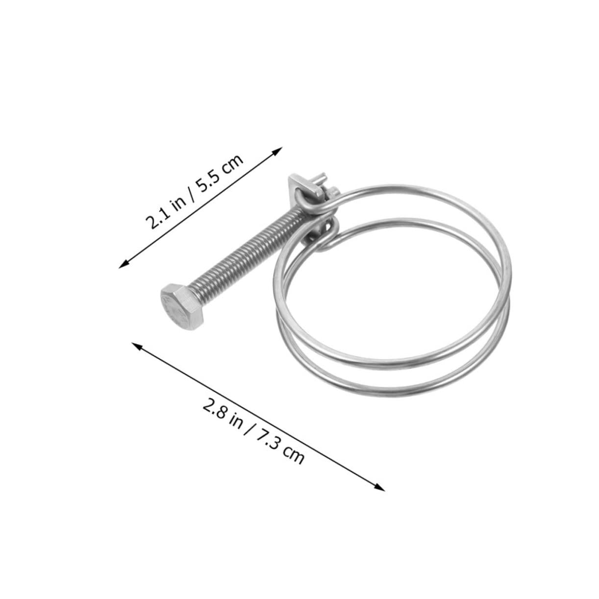 SEWACC Stainless Steel Hose Clamp 31-36mm Pipe Fastener Clamp Lightweight Durable