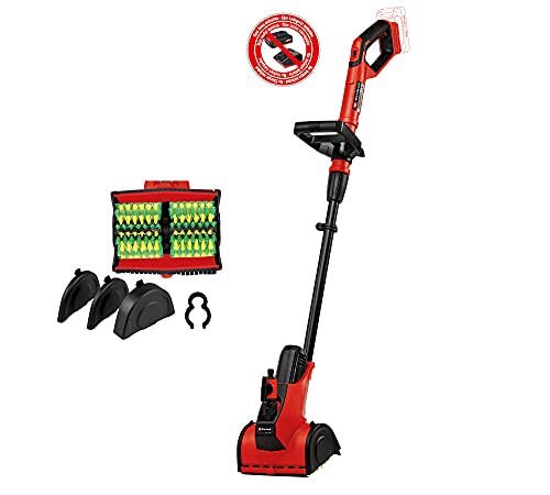 Einhell Cepillo superficies a Batería PICOBELLA Power X-Change (para Madera y Césped artificial, Iones de Litio, 18 V, conexión para la manguera de jardín, cepillo SOFT, sin Batería ni Cargador)