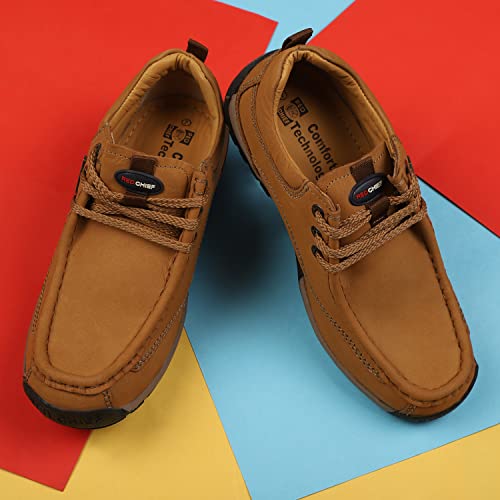 Image of Red Chief Genuine PDM Leather Casual Shoes for Men | Lace-Up Shoes for Men| RC2104