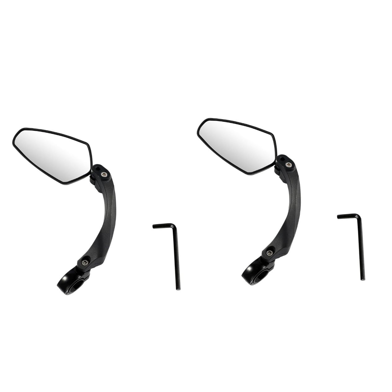 BESPORTBLE 2pezzi Specchietto Retrovisore Per Bici Accessorio Pratico Per Mountain Bike e Ciclisti Installazione Facile Senza Strumenti Sicurezza e Visibilità Ottimale Design Compatto e