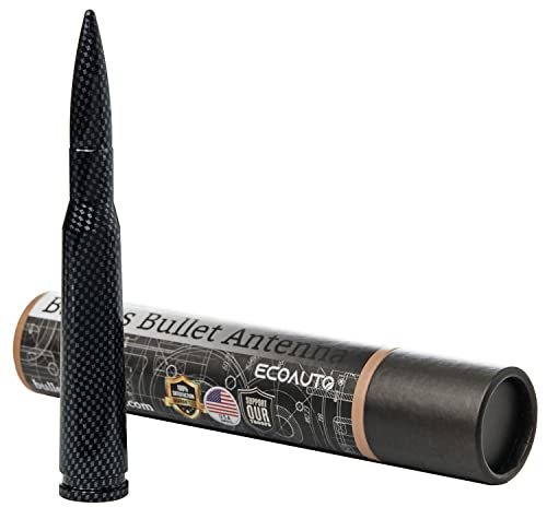 EcoAuto Antena Bullet 50 Cal para caminhões Dodge RAM e Ford F150 F250 F350 Super Duty Ford Raptor B