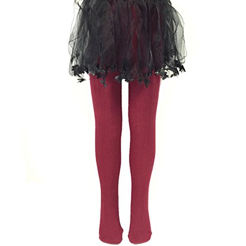 Bowbear 2-Pair Girls Fancy Knit Cotton Tights2